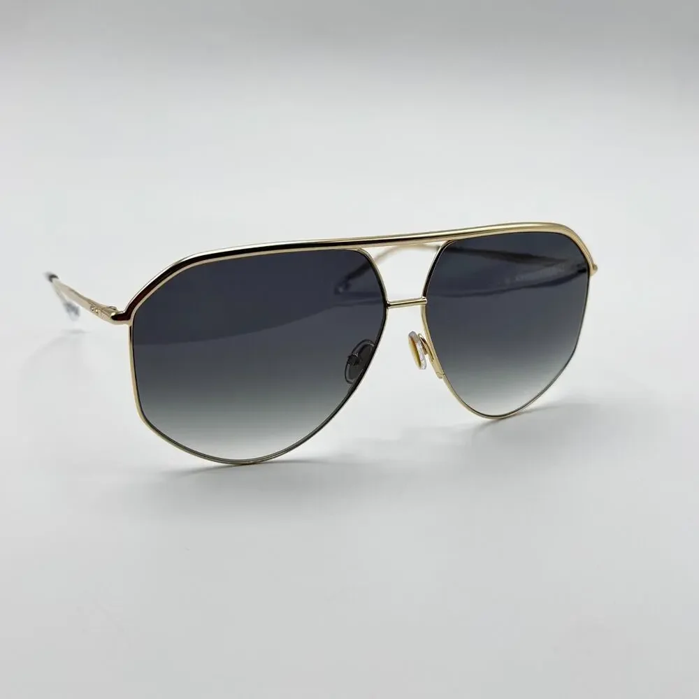 Isabel Marant Sunglasses IM0117 009O Gold Aviator Frame Gray Gradient Lens 64mm